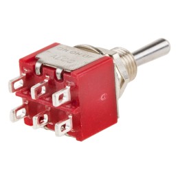 25 pcs - TE Connectivity Toggle Switch, Panel Mount, On-On-On, DP3T, Solder Terminal, 120V