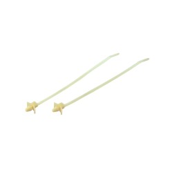 1 Bag of 25 - RS PRO Cable Tie, 112mm x 2.5 mm, Natural Nylon