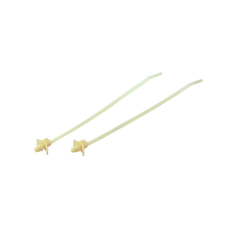 1 Bag of 25 - RS PRO Cable Tie, 112mm x 2.5 mm, Natural Nylon