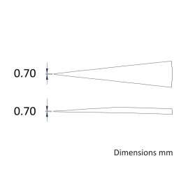 1 pcs - ideal-tek PEEK, ESD Tweezer Tips