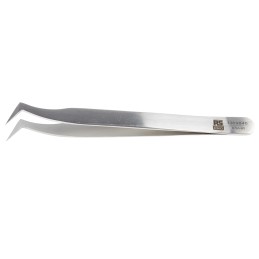 1 pcs - RS PRO 120 mm, Stainless Steel, Flat, Tweezers