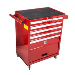 1 pcs - RS PRO 5 drawer Steel Wheeled Tool Chest, 860mm x 690mm x 460mm