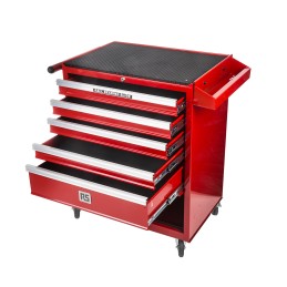 1 pcs - RS PRO 5 drawer Steel Wheeled Tool Chest, 860mm x 690mm x 460mm
