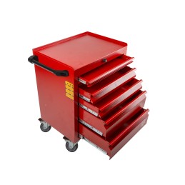 1 pcs - RS PRO 6 drawer Steel Wheeled Tool Chest, 830mm x 630mm x 450mm