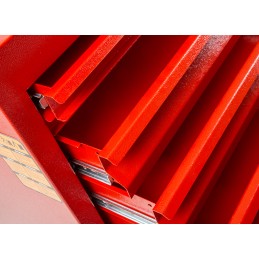 1 pcs - RS PRO 6 drawer Steel Wheeled Tool Chest, 830mm x 630mm x 450mm