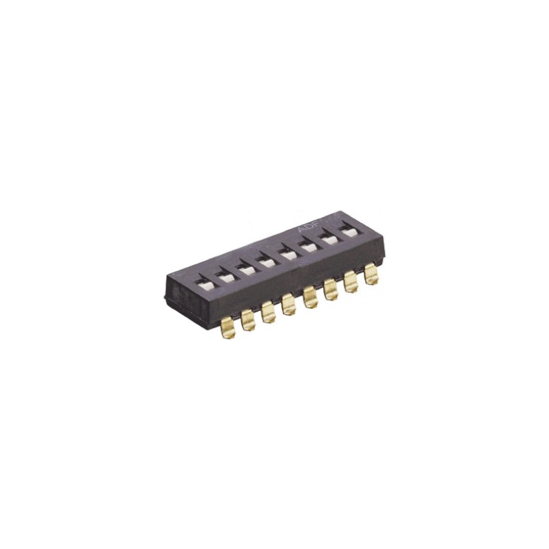10 pcs - TE Connectivity 8 Way Surface Mount DIP Switch SPST