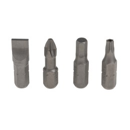 1 pcs - Facom 28-Piece Imperial 1/4 in Standard Socket/Bit Set with Ratchet, 12 point, Hex Bit, Pozidriv Bit, Slotted Bit