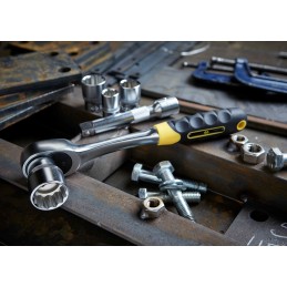 1 pcs - CK 24-Piece Metric 1/2 in Deep Socket/Standard Socket Set with Ratchet, 12 point