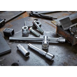 1 pcs - CK 24-Piece Metric 1/2 in Deep Socket/Standard Socket Set with Ratchet, 12 point