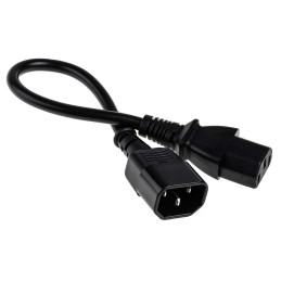 1 pcs - RS PRO IEC C13 Socket to IEC C14 Plug Power Cord, 300mm