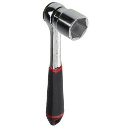 1 pcs - Facom 19-Piece Metric 1/2 in Standard Socket Set with Ratchet, 6 point