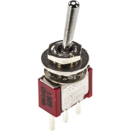 5 pcs - TE Connectivity Toggle Switch, PCB Mount, On-(On), SPDT, Through Hole Terminal, 120 V ac, 28V dc