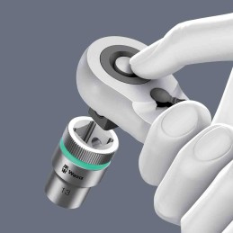 1 pcs - Wera 13-Piece Metric 1/2 in Standard Socket Set with Ratchet, 6 point