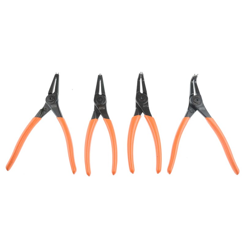 1 pcs - Bahco 4-Piece Circlip Plier Set, 250 mm Overall