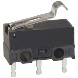 250 pcs - Omron Simulated Roller Lever Micro Switch, PCB Terminal, 100 mA @ 30 V dc, SPDT, IP40