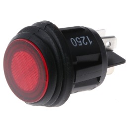 50 pcs - ZF Illuminated DPST, On-None-Off Rocker Switch Panel Mount