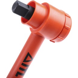 1 pcs - ITL Insulated Tools Ltd 12-Piece Imperial, Metric 1/2 in Standard Socket Set with Ratchet, 12 point, VDE/1000V