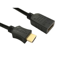 5 pcs - RS PRO 4K Male HDMI to Female HDMI Cable, 2m