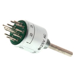 10 pcs - KNITTER-SWITCH, 10 Position SP10T Rotary Switch, 500 mA @ 24 V dc, Solder