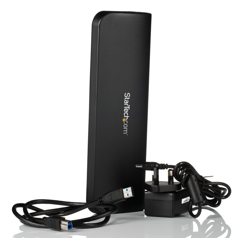 1 pcs - StarTech.com Dual Monitor USB 3.0 Docking Station with DVI, HDMI, VGA - 3 x USB ports, USB A, USB B