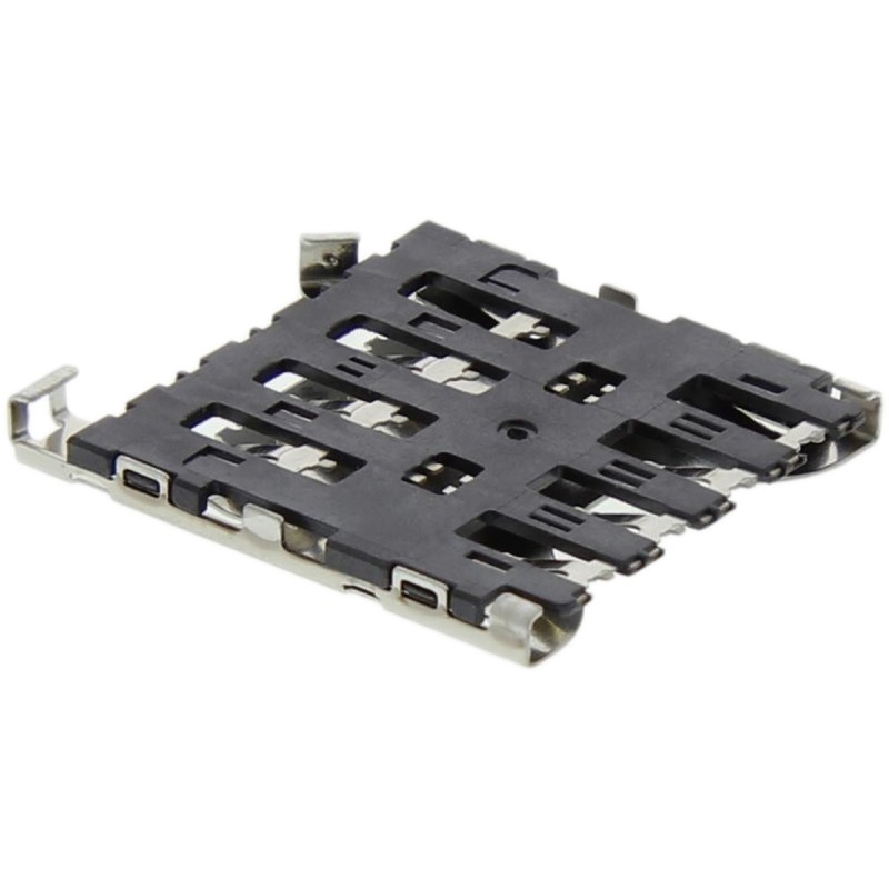 25 pcs - Molex, 78723 6 Way Right Angle Push/Pull Micro Memory Card Connector With Solder Termination