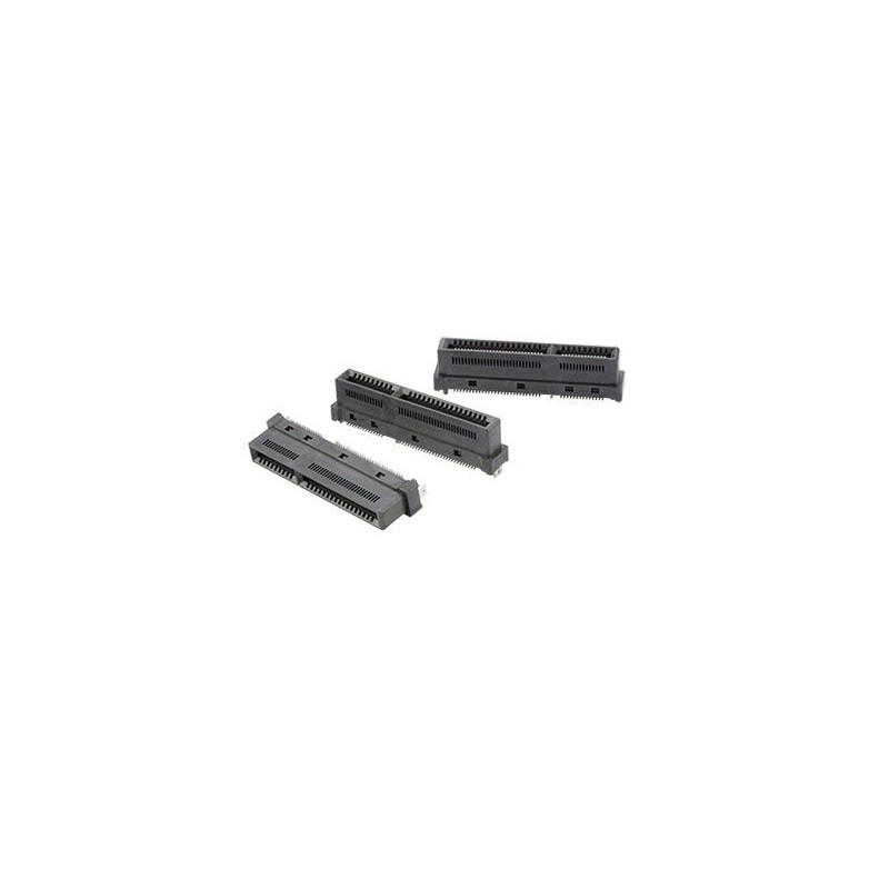 10 pcs - Amphenol Communications Solutions Right Angle Edge Connector, 140-Contacts, 0.6mm Pitch, 2-Row
