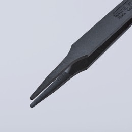 1 pcs - Knipex 115 mm, Plastic, Smooth, ESD Tweezer