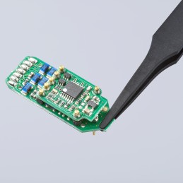 1 pcs - Knipex 115 mm, Plastic, Smooth, ESD Tweezer