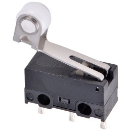 250 pcs - Omron Roller Lever Micro Switch, PCB Terminal, 1 A @ 125 V ac, SPDT, IP40