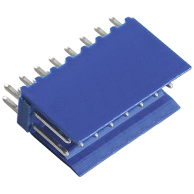 10 pcs - TE Connectivity AMPMODU HE14 Series Straight Through Hole PCB Header, 16 Contact(s), 2.54mm Pitch, 2 Row(s), Shrouded