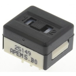 1 pcs - APEM PCB Slide Switch DPDT On-Off-On 1 A @ 30 V dc Slide