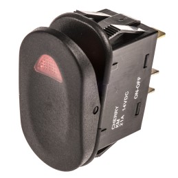 1 pcs - ZF Illuminated SPST, On-None-Off Rocker Switch Panel Mount