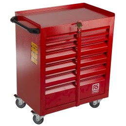 1 pcs - RS PRO 6 drawer Steel Wheeled Tool Chest, 750mm x 560mm x 350mm