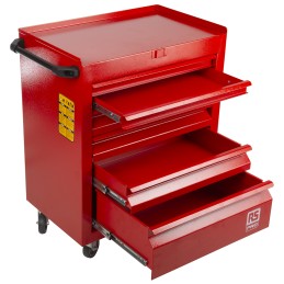 1 pcs - RS PRO 6 drawer Steel Wheeled Tool Chest, 750mm x 560mm x 350mm