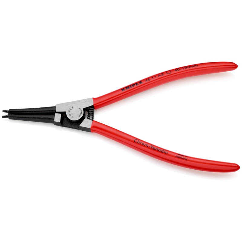 1 pcs - Knipex Circlip Pliers, 210 mm Overall, Straight Tip