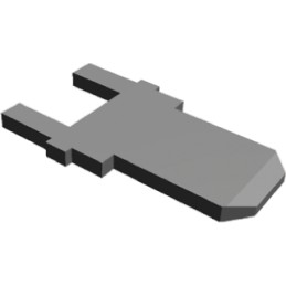 100 pcs - TE Connectivity FASTON .187 Uninsulated Male Spade Connector, PCB Tab, 4.75 x 0.83mm Tab Size