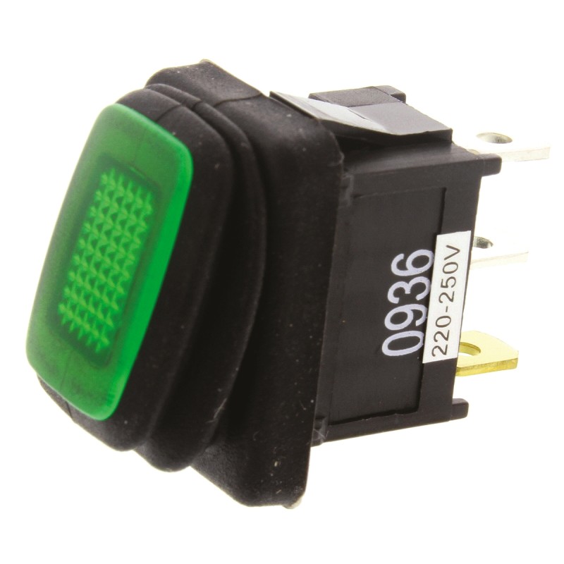 1 pcs - ZF Illuminated SPST, On-None-Off Rocker Switch Panel Mount