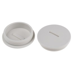 10 pcs - RS PRO Blanking Plug, M50, 49.9mm Hole Diameter, Nylon 66, 55.5mm Diameter, Threaded