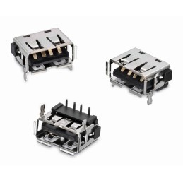 10 pcs - Wurth Elektronik Straight, Through Hole, Plug Type A 2.0 USB Connector