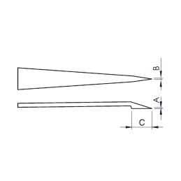 1 pcs - ideal-tek 115 mm, Delrin Plastic, Tweezers