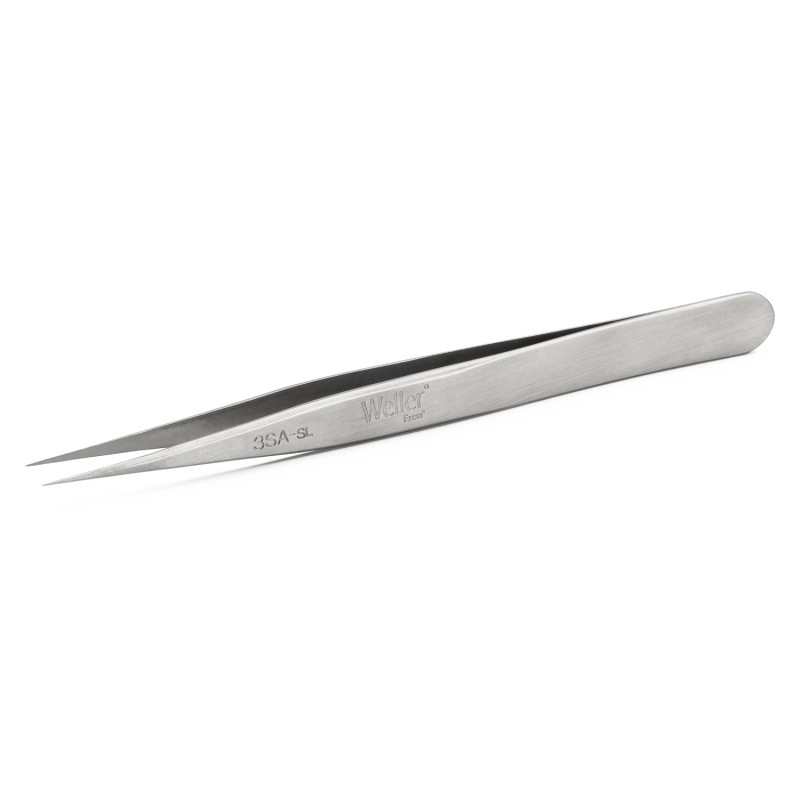 1 pcs - Weller Erem 120 mm, Stainless Steel, Pointed, Tweezers