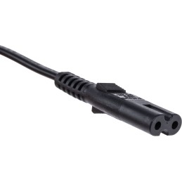 1 pcs - RS PRO IEC C7 Socket to Type C Europlug Plug Power Cord, 1.8m