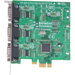 1 pcs - Brainboxes 3 Port PCIe RS232 Serial Card