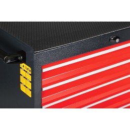 1 pcs - RS PRO 7 drawer Steel Wheeled Tool Chest, 975mm x 450mm x 710mm