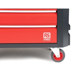 1 pcs - RS PRO 7 drawer Steel Wheeled Tool Chest, 975mm x 450mm x 710mm