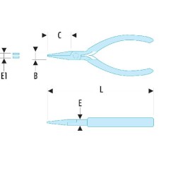 1 pcs - Facom Ring Spanner, 10mm, Metric, Double Ended, 141 mm Overall