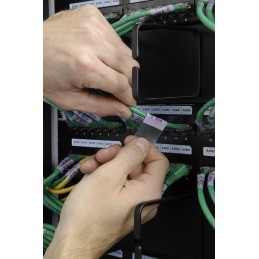 1 pcs - Brady B-427 Self-laminating Vinyl Transparent/White Cable Labels, 25.4mm Width, 101.6mm Height