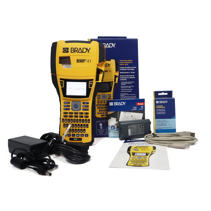 1 pcs - Brady BMP41 Handheld Label Printer Kit, 25.4mm Max Label Width