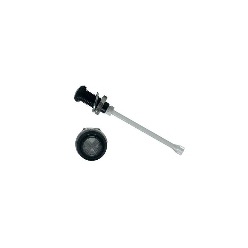 1 pcs - RHD-1660-F6PZ67PR Bivar, Panel Mount Vertical LED Light Pipe, Clear Round Lens