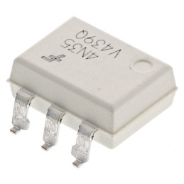 100 pcs - onsemi, 4N35SVM DC Input Transistor Output Optocoupler, Surface Mount, 6-Pin DIP